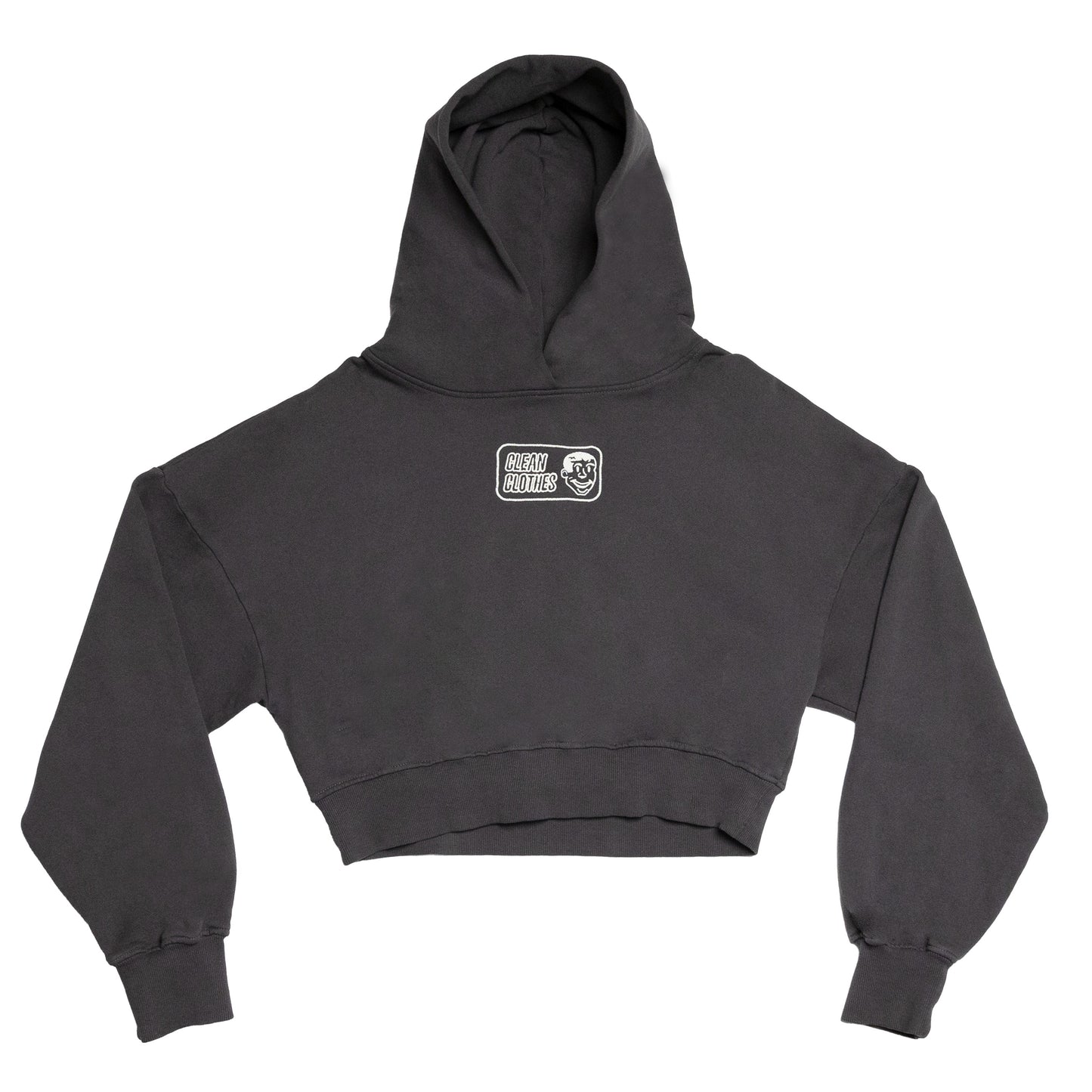 Corporate Logo Crop Hoodie