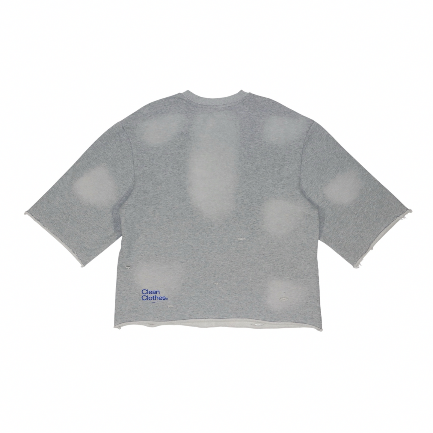 Distressed Crop Crewneck