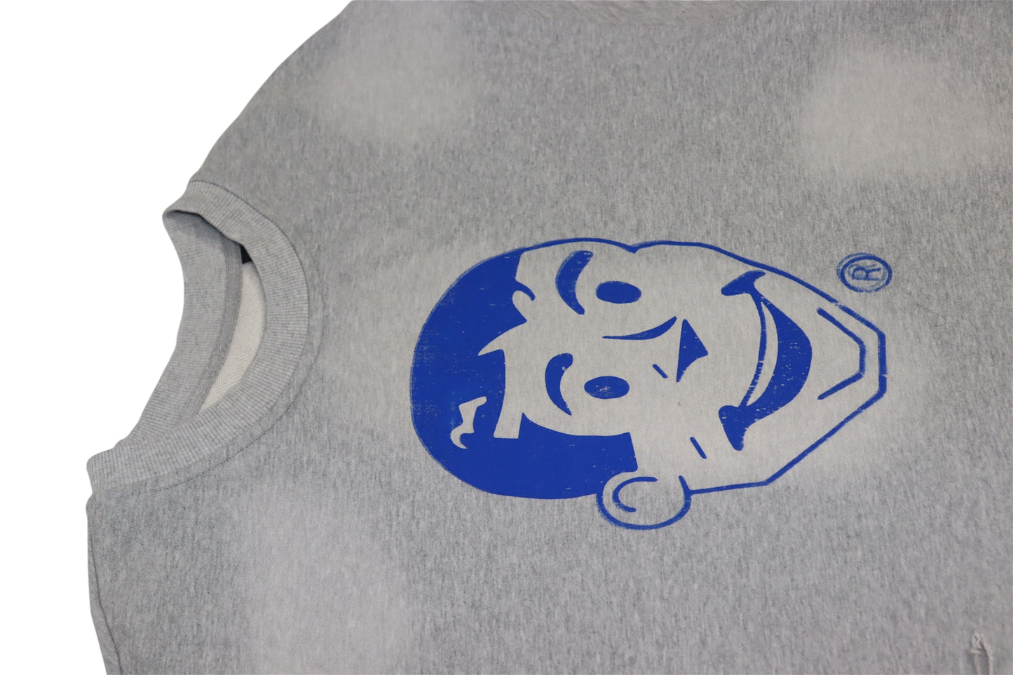 Distressed Crop Crewneck