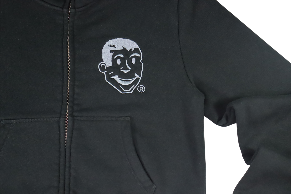 Full Zip Body Bag Crop Hoodie